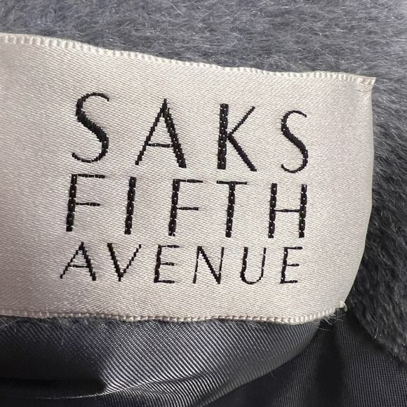 CINZIA ROCCA Saks Fifth Avenue Piacenza Baby Llama Luxury Trench Coat Grey - Picture 5 of 14